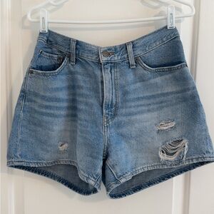 Levi's Light Wash Denim Mom Shorts